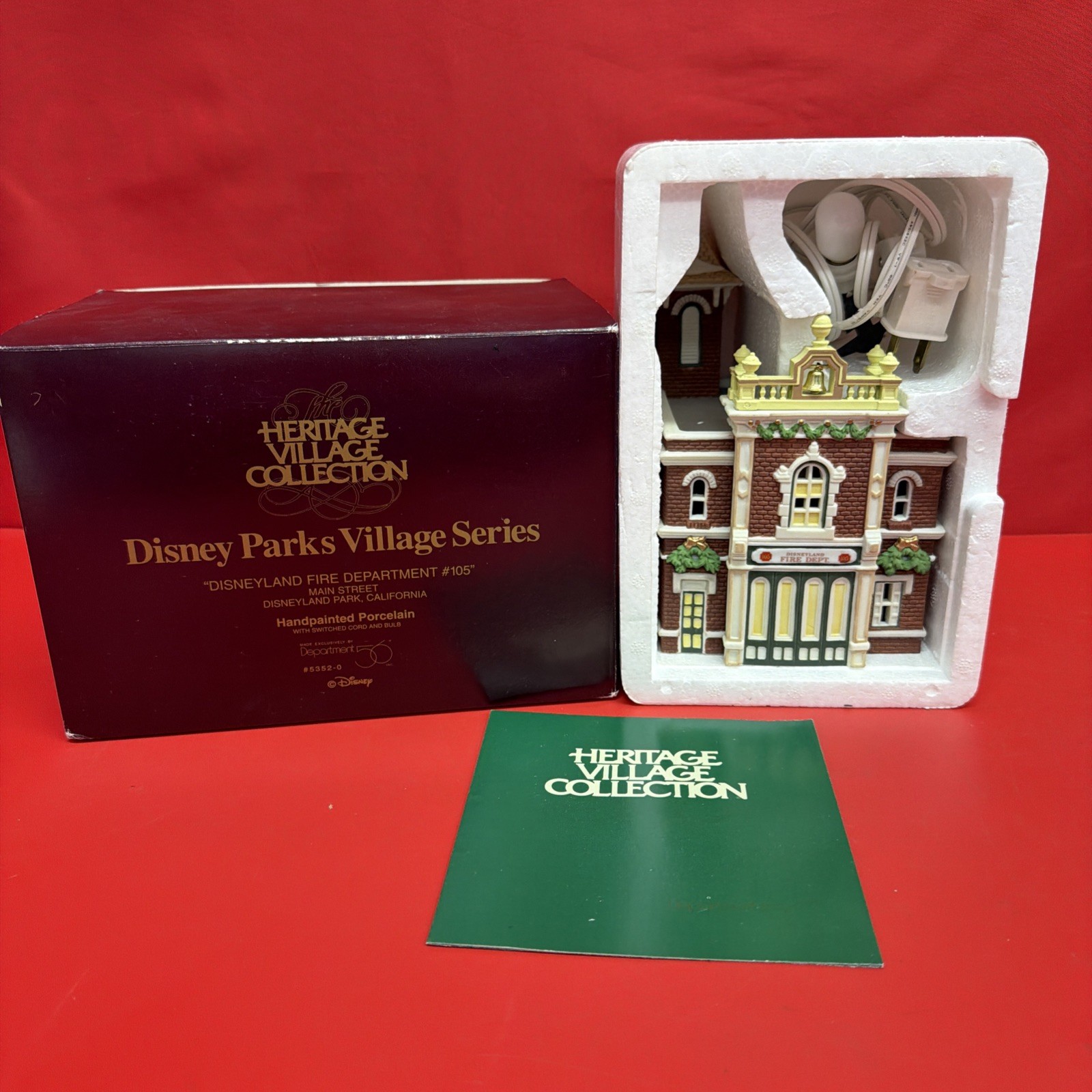 Department 56 Disney Parks Village Series “Disneyland Fire Department #105”