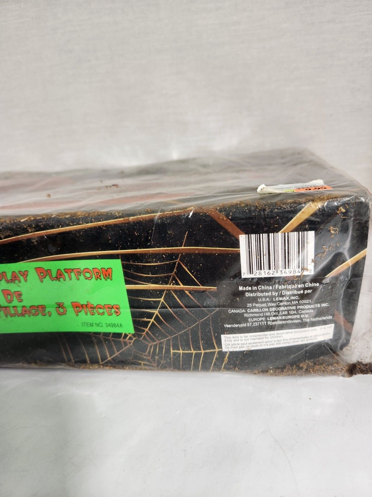Lemax Spooky Town 3 Piece Display Platform Halloween Landscape Accents Foam New