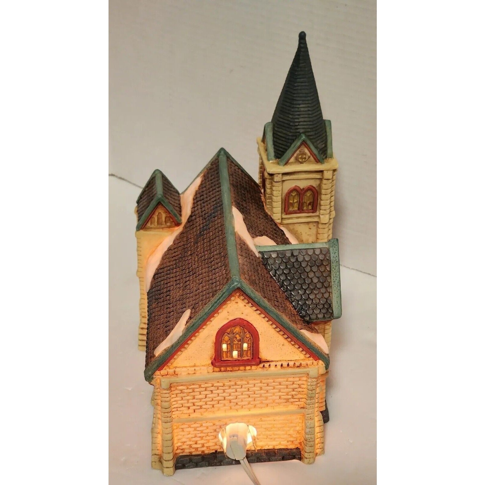 Dickens Collectables 1996 Classic Series Lighted Cathedral Church VTG BOXED