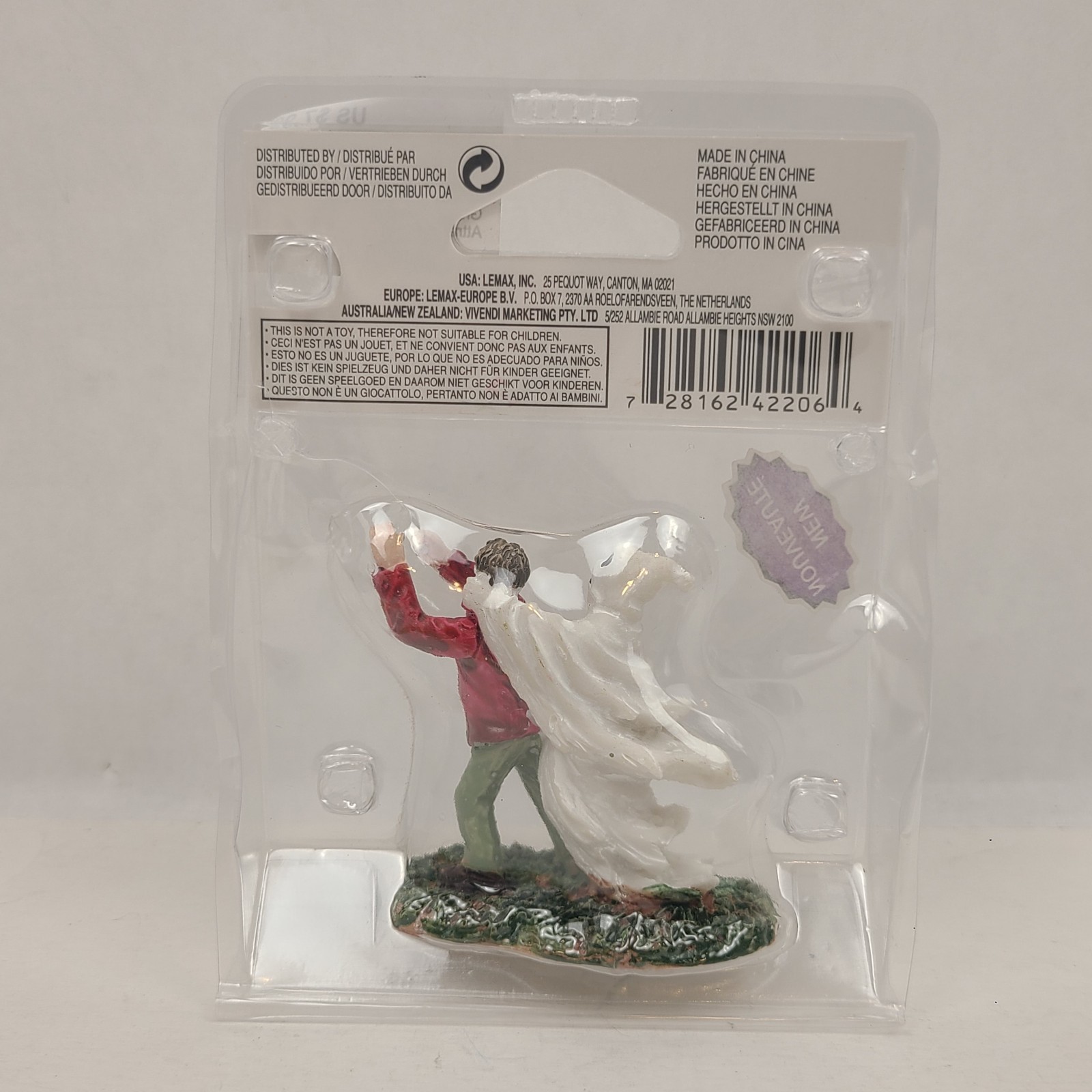Lemax Spooky Town Ghost Grasps Victim Figurine 42206 Halloween Decor Figure 2014