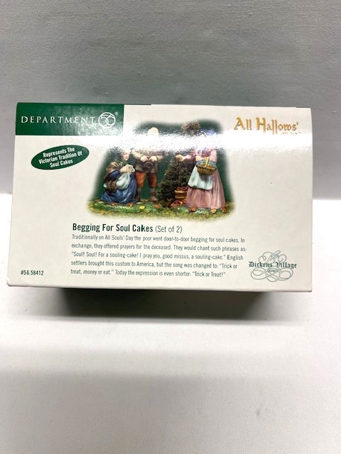 Department 56 Dicken’s Village Accessories “Begging For Soul Cakes” Set of 2 NEW
