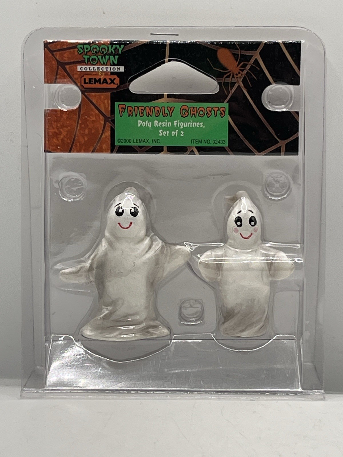 2000 Lemax Spooky Town Friendly Ghosts Halloween Village Figurines 02433 New