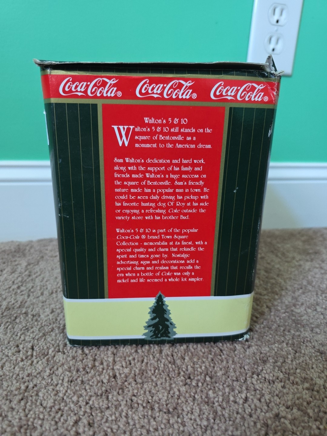 Coca-Cola Town Square Collection 1995 Vintage Waltons 5 & 10 Illuminated Retired