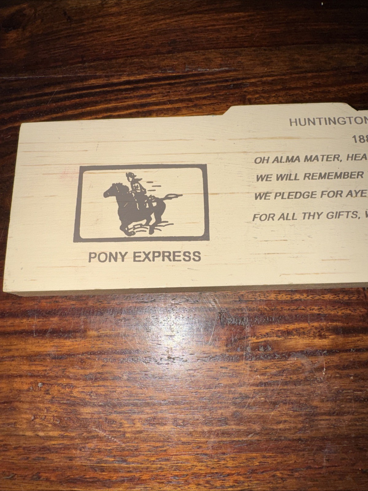R.R. Creations Huntington High School Shelf Sitter Open Window 1991