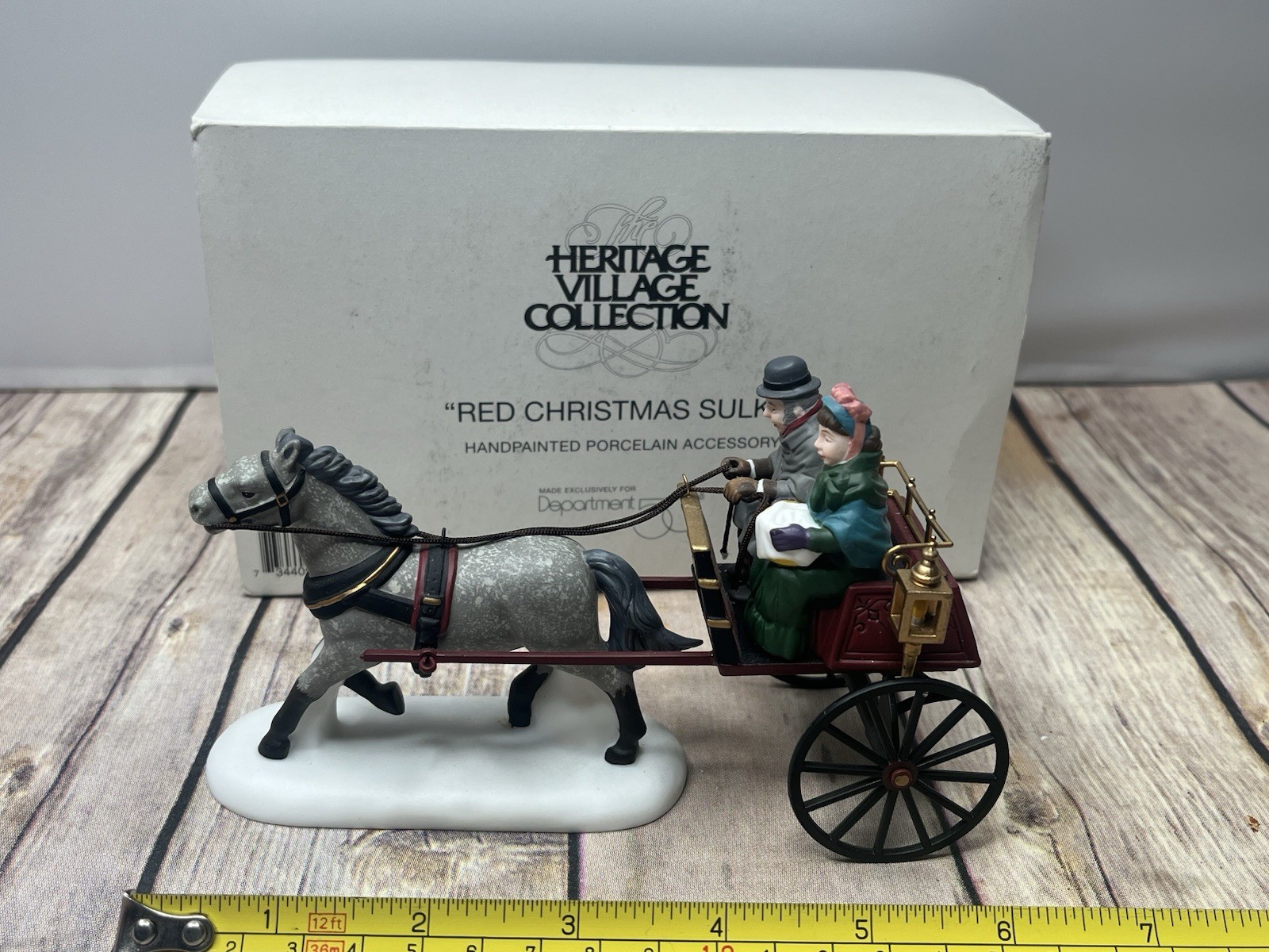 Department 56 Heritage Village Collection “Red Christmas Sulky” #58401