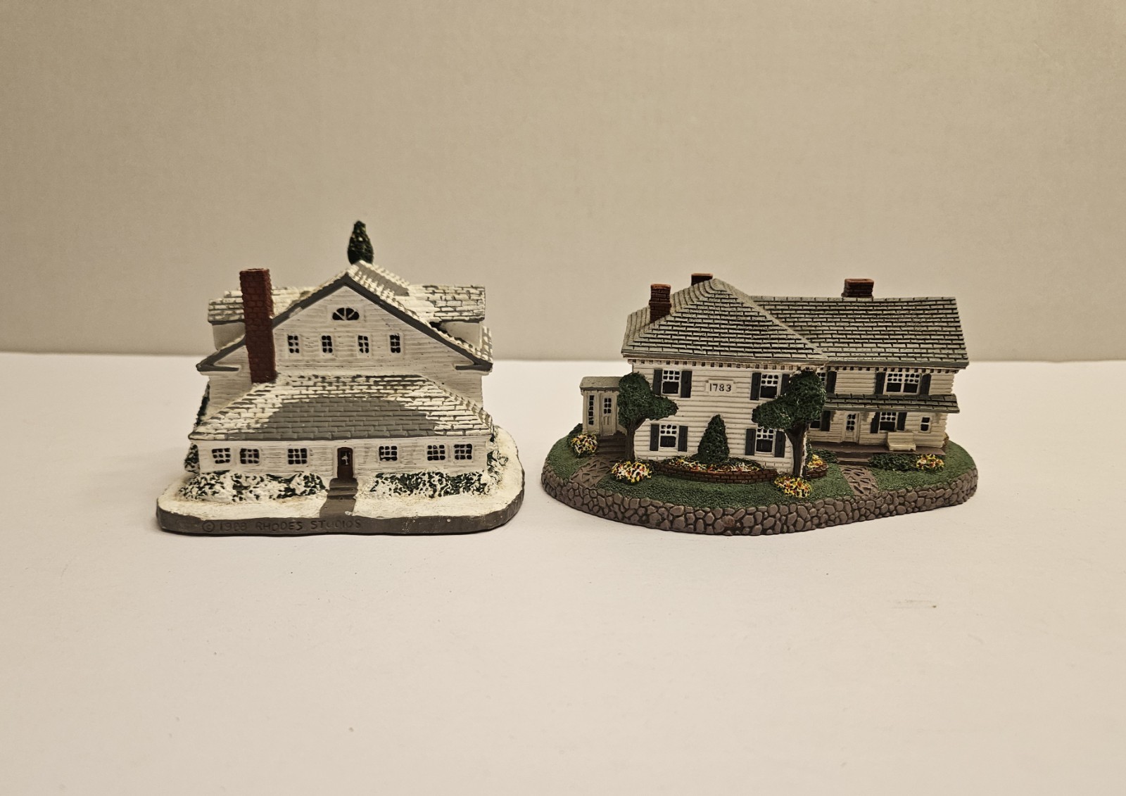 Rockwell’s Main Street and Hometown Collection Lot of 2 Miniatures Rhodes Studio