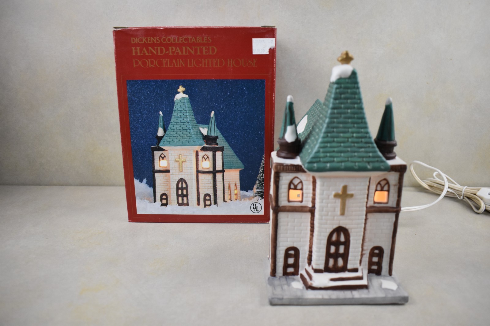 Dickens Collectables Hand-Painted “CHURCH” Christmas Village