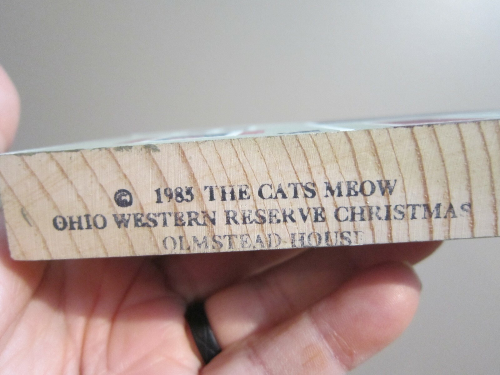 OLMSTEAD HOUSE OHIO WESTERN RESERVE CHRISTMAS CAT’S MEOW VILLAGE 1985 SIGNED