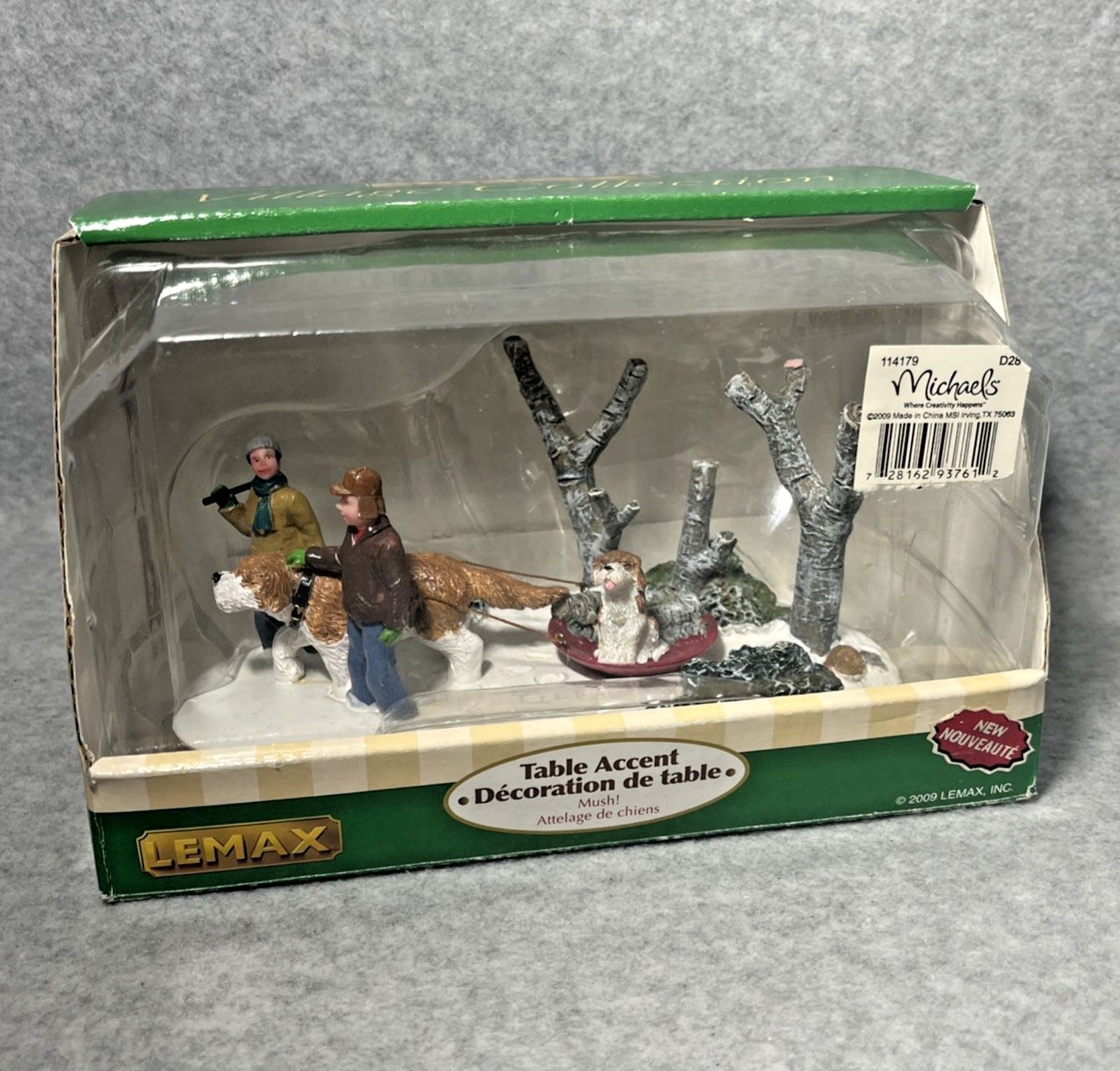 Lemax Christmas Village Mush Holidays Seasons 93761 Table Piece 2009 RETIRED