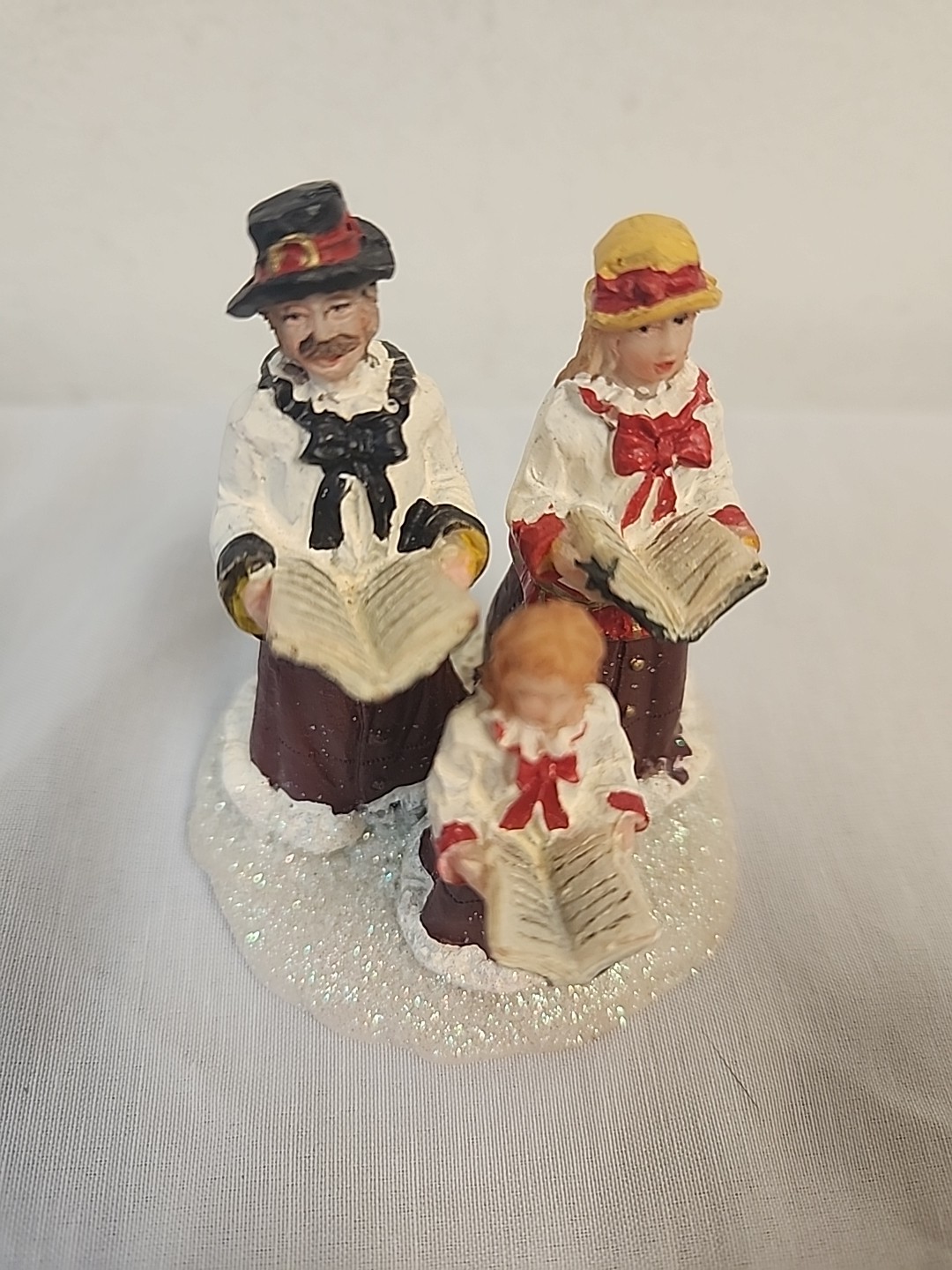 Christmas Village Figurines 19 pcs Carolers Couples Snowman Santa Kids More