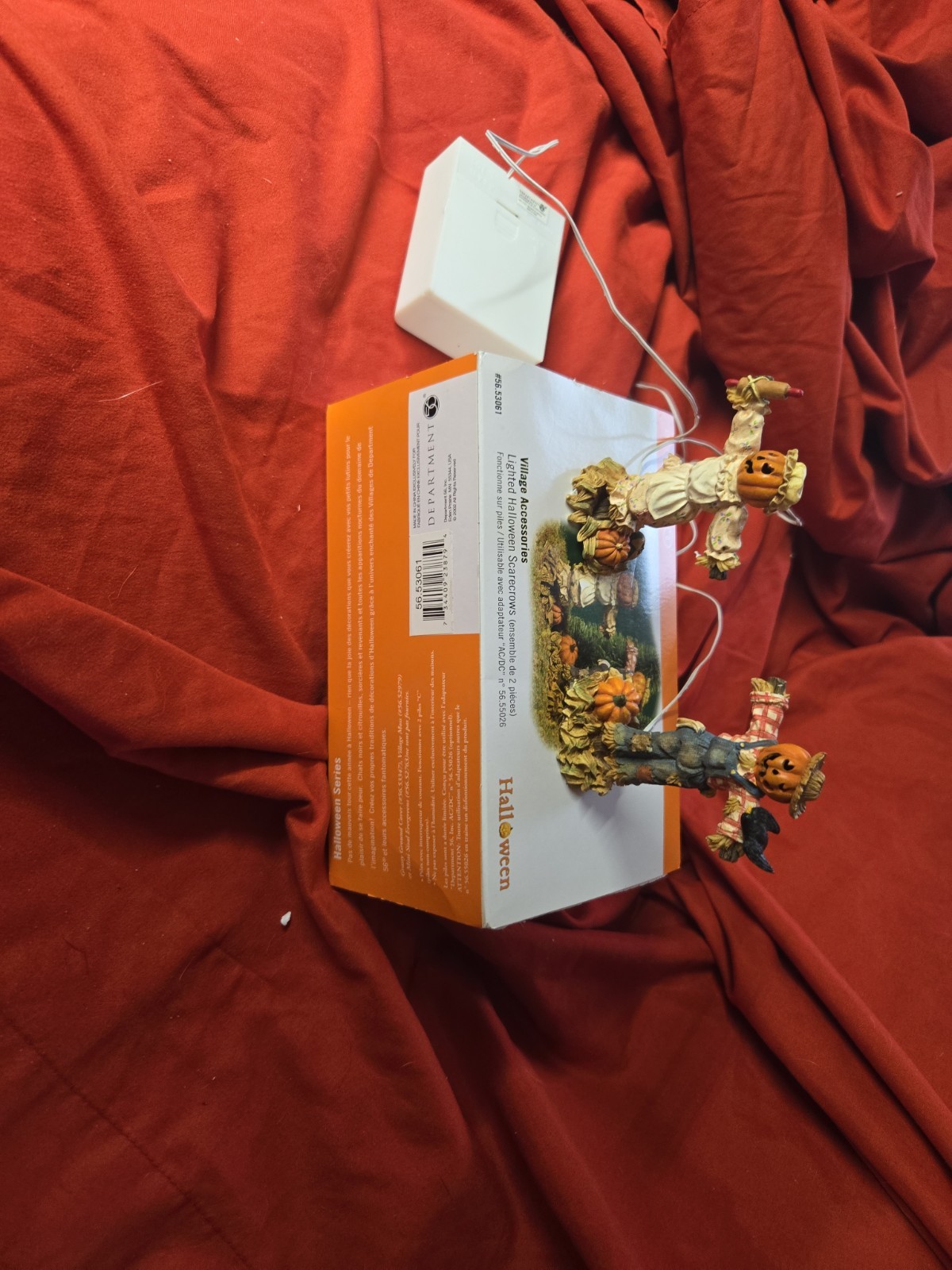Dept 56 Halloween Village Accessories – Lighted Halloween Scarecrows