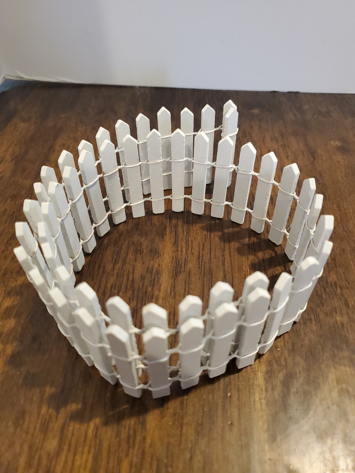 Vintage Christmas White Picket Fence Christmas Village 1 piece 23 x 2 in