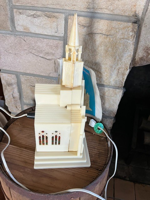 Vintage Raylite Lighted Christmas Cathedral Church