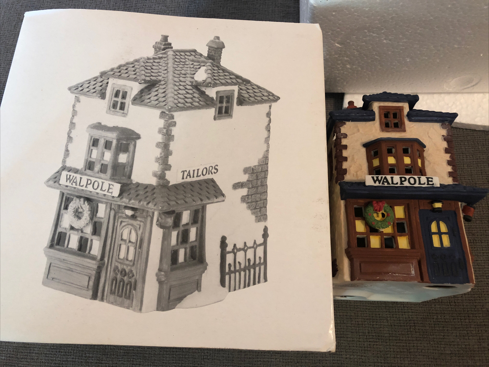 🔥Dept 56 “Walpole Tailors” Dickens Village Series #5926-9 Retired Hand painted