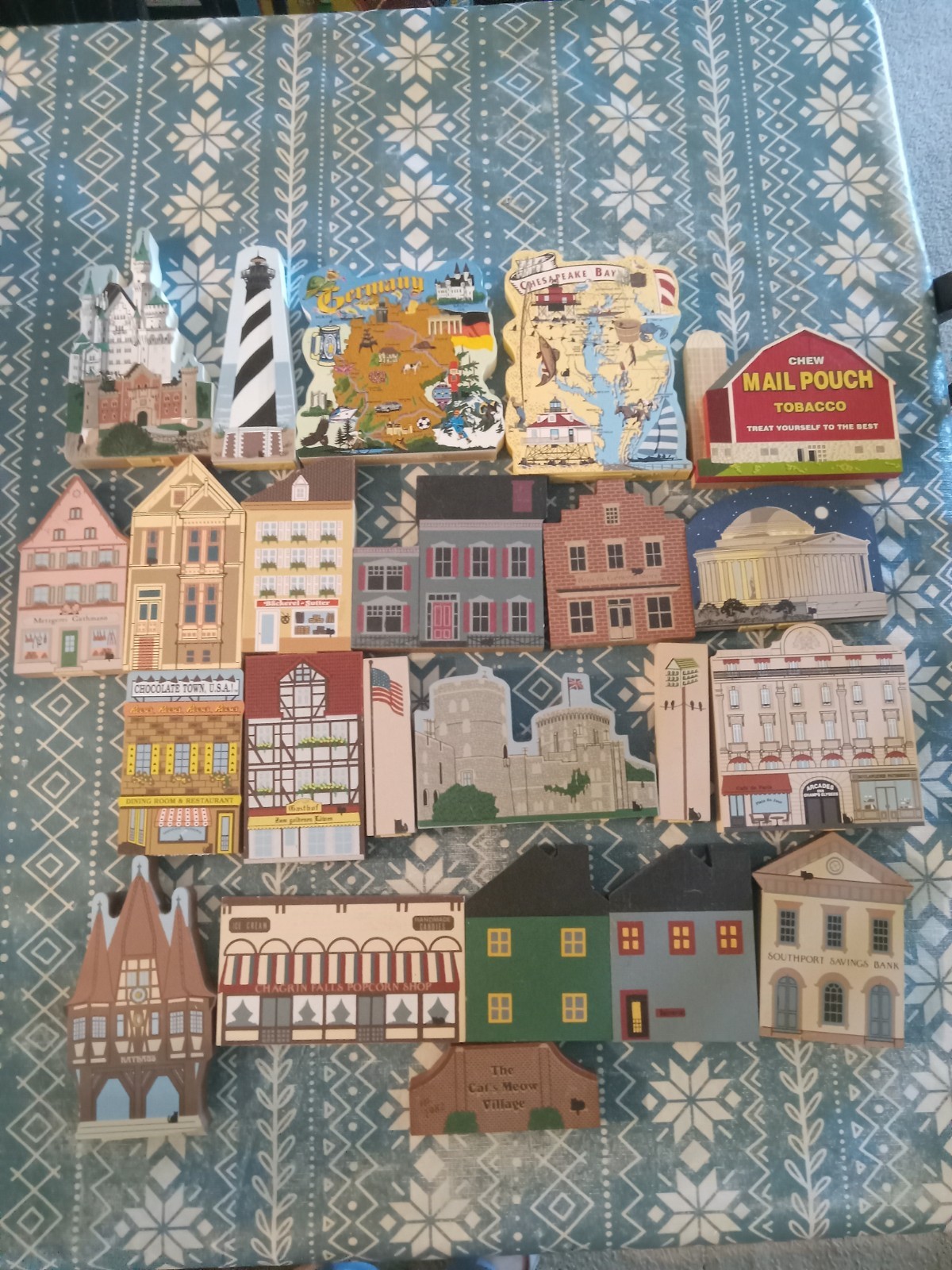 The Cats Meow Village Lot 23 Store Germany Shops Houses Vintage Some Wear