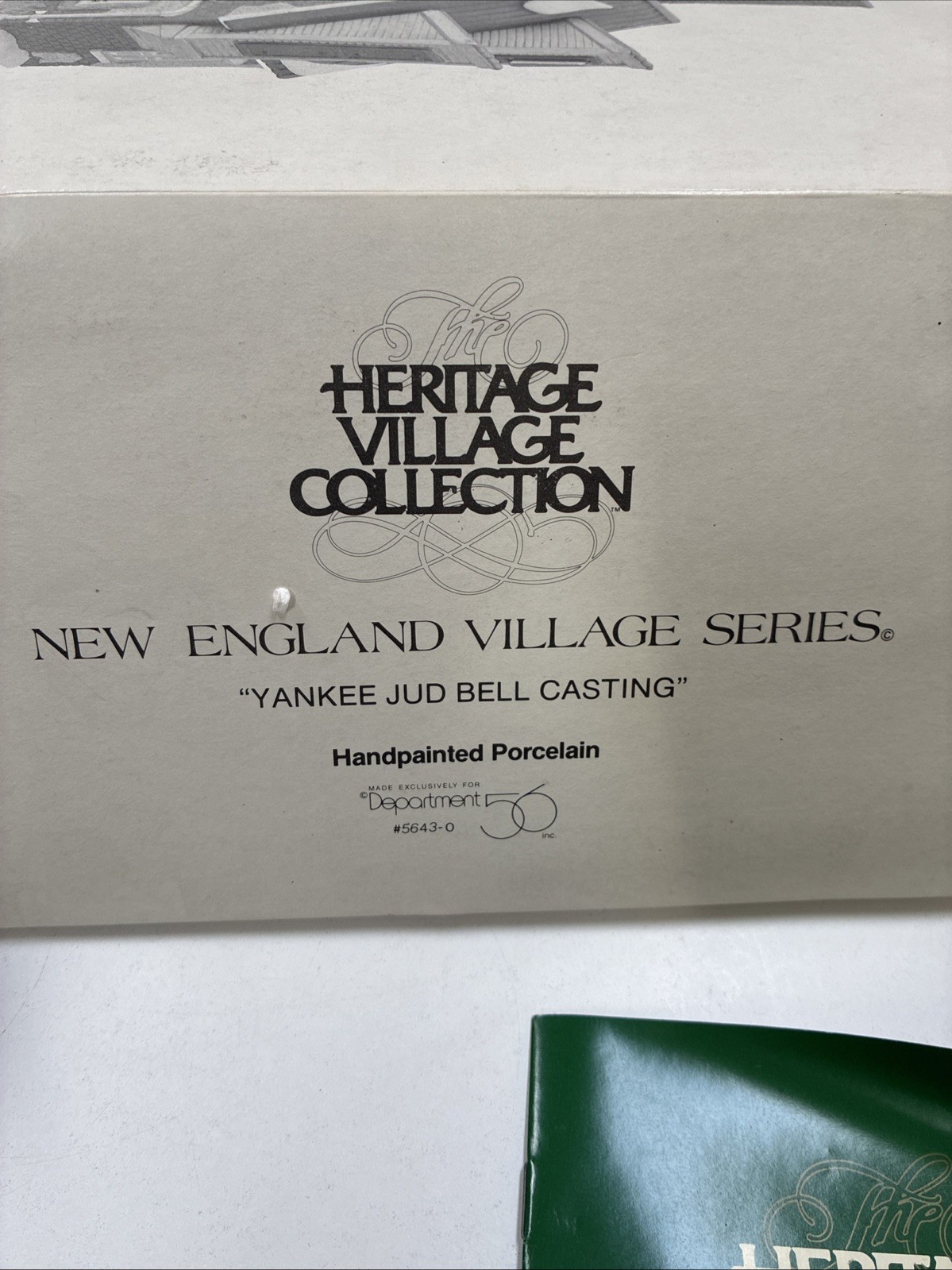 DEPT 56 Heritage Village Retired 1995 “Yankee Jud Bell Casting” Hand Painted