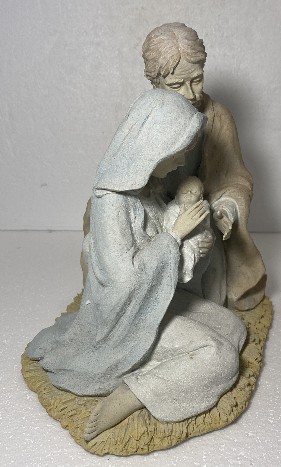 Christmas Village Access – Mary, Joseph & Jesus – Small Nativity Set – CEMENT