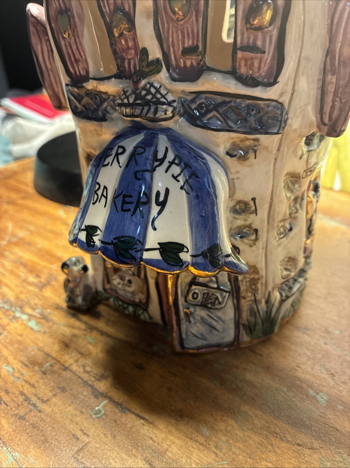 Blue Sky Clayworks Heather Goldminc Cherry Pie Bakery Tealight House