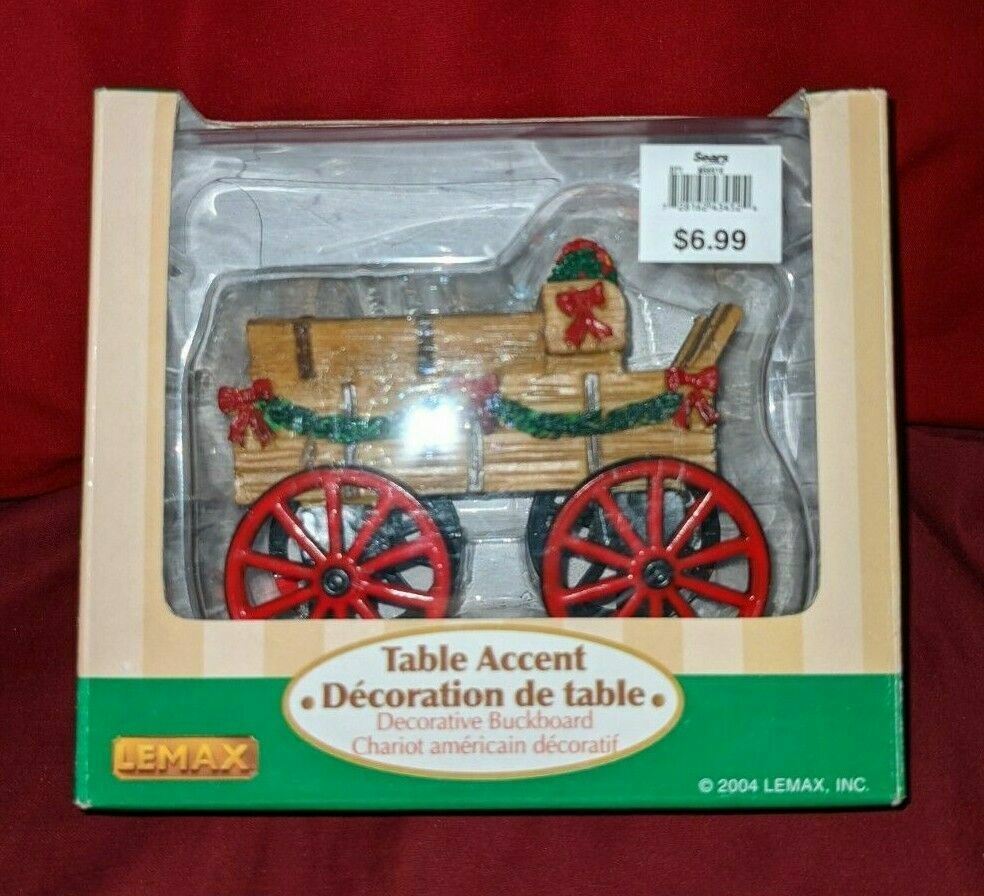Lemax Village Decorative Buckboard Table Accent Christmas Accessory 43452 RARE