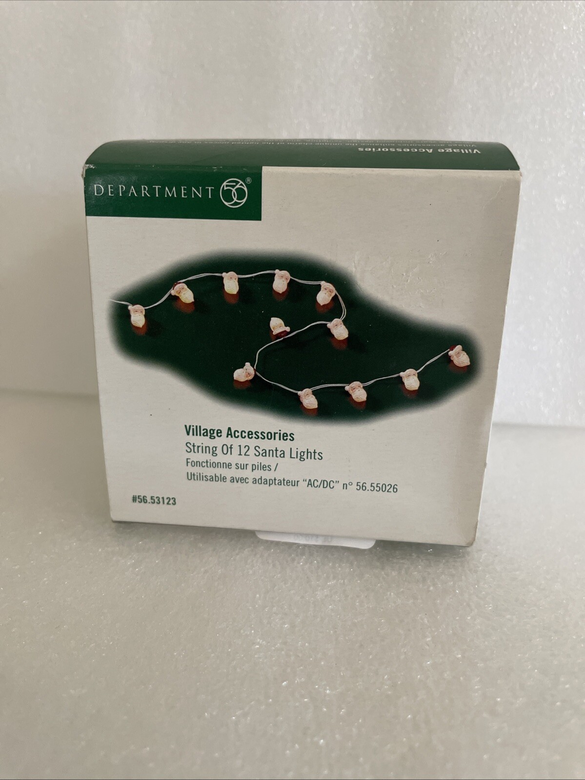Dept 56 Village Accessories STRING OF 12 SANTA LIGHTS, 53123