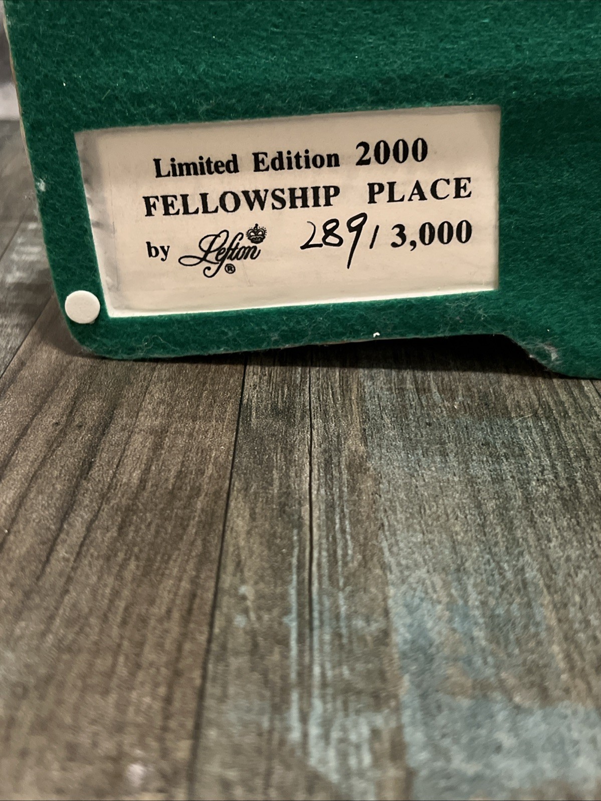 Lefton FELLOWSHIP PLACE 289 Limited Edition Numbered Colonial Village