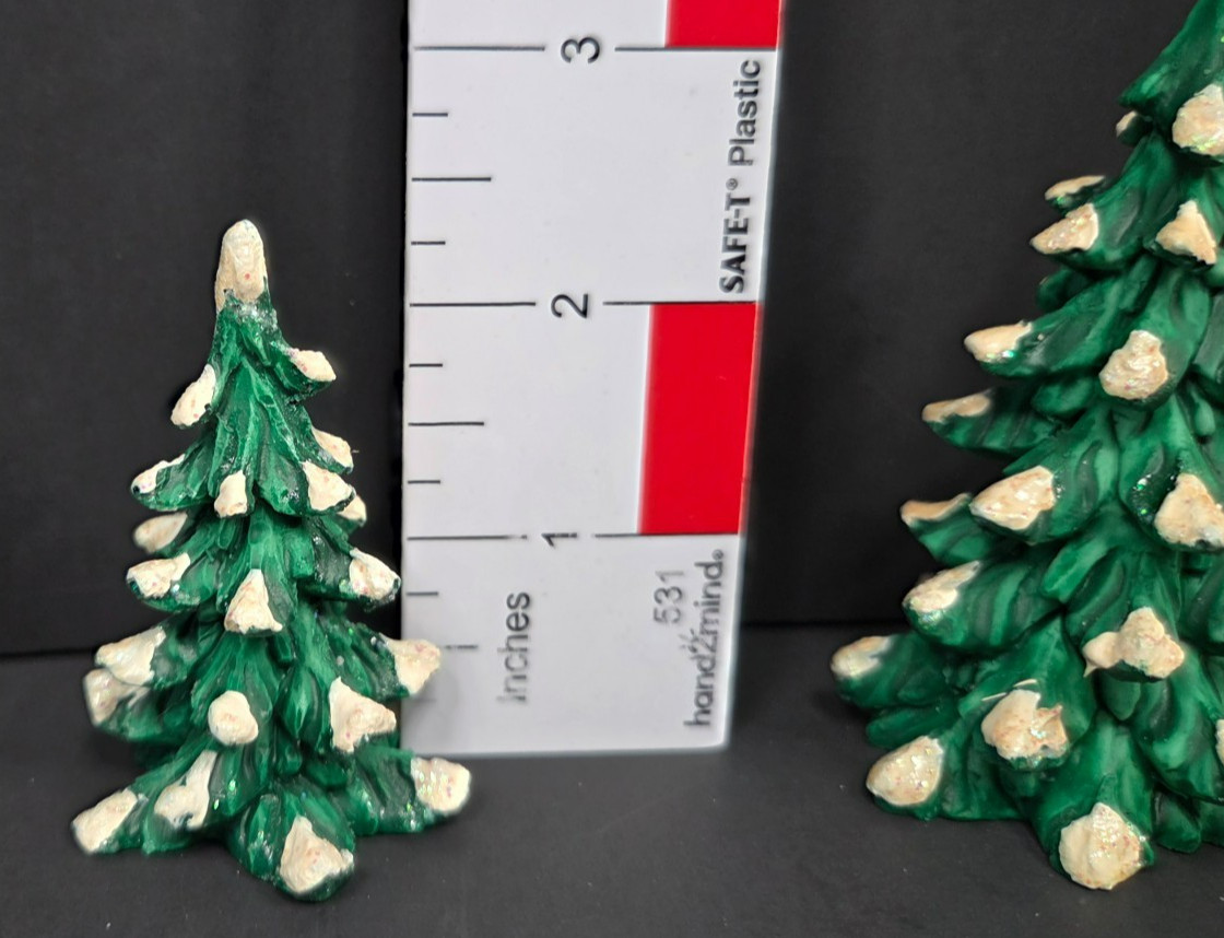 Home Towne Express 3 Piece Green Trees Set 1999 by JC Penny NEW IN BOX