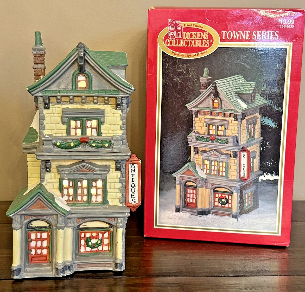 ANTIQUE Shop Christmas Village Town Series 1994 VINTAGE DICKENS Collectibles