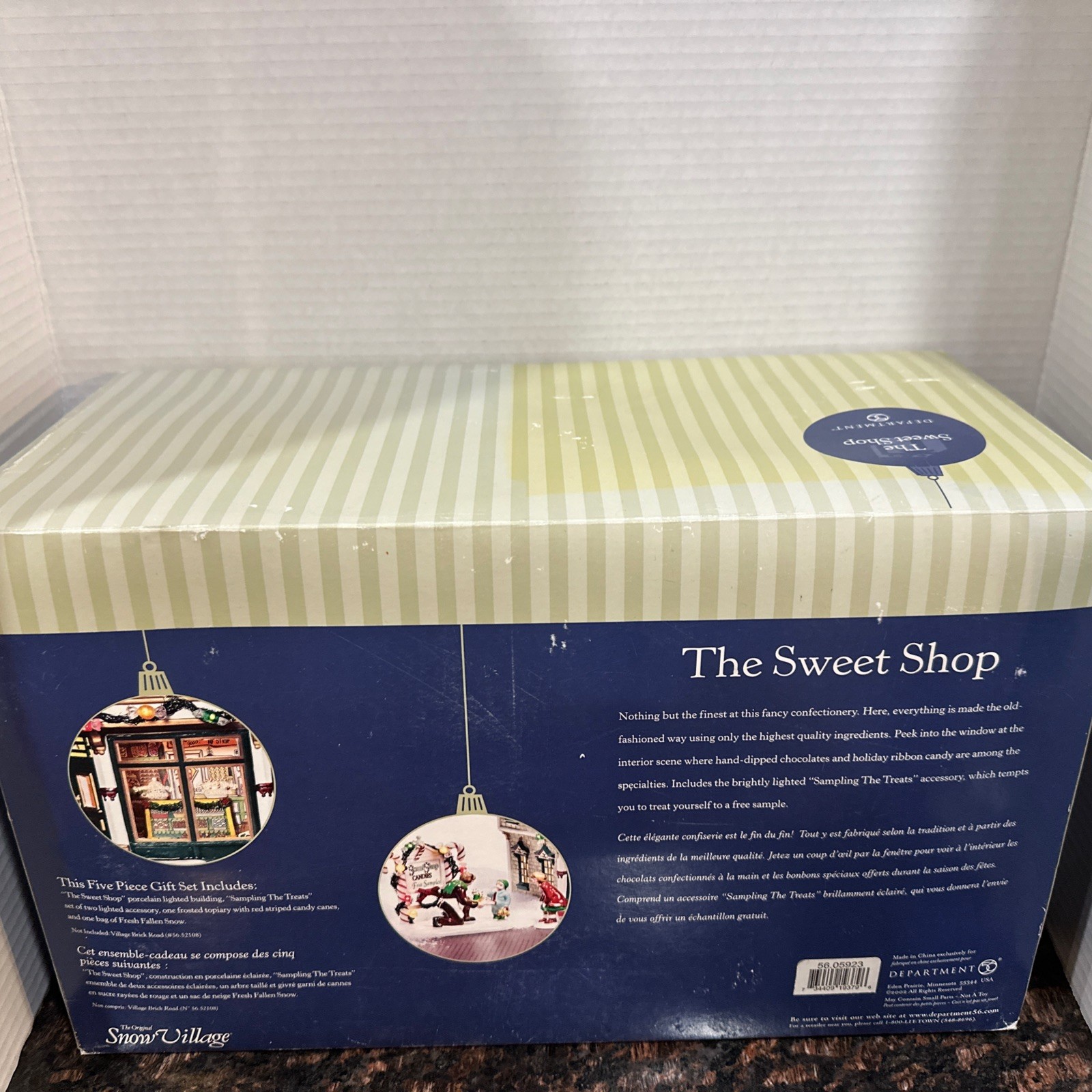 Dept 56 Original Snow Village – Sweet Shop Holiday Gift Set – EUC