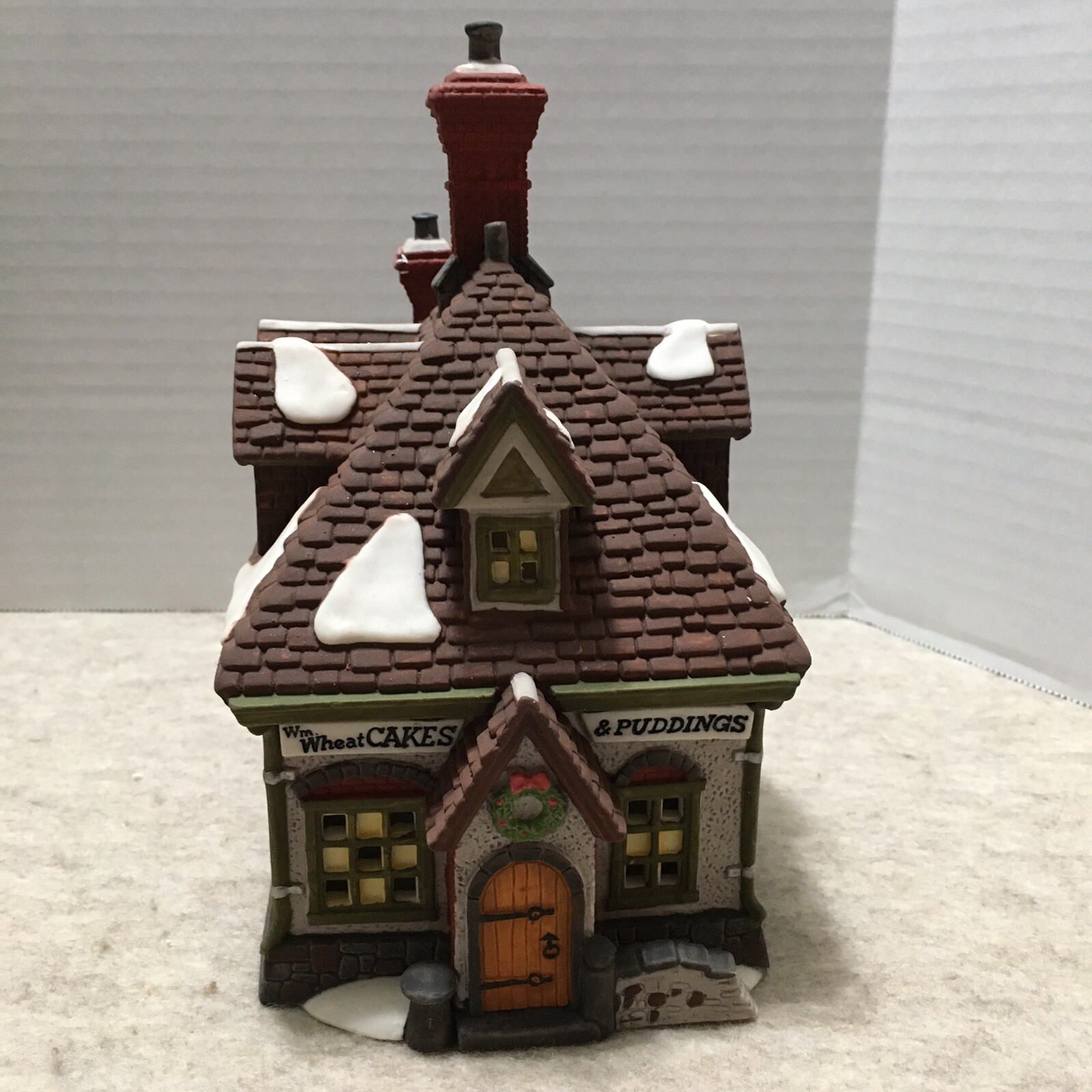 Dept 56 Dickens Village “Retired 1993” WM. Wheat Cakes & Puddings #5808-4