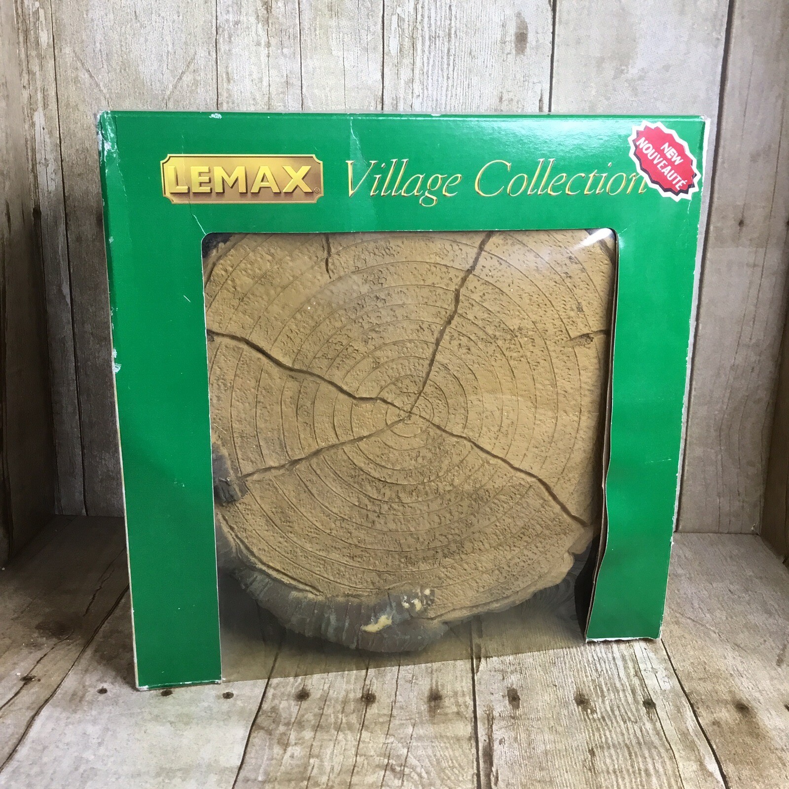 Lemax Tree Stump Accent Village Collection Display Landscape Platform # 74700