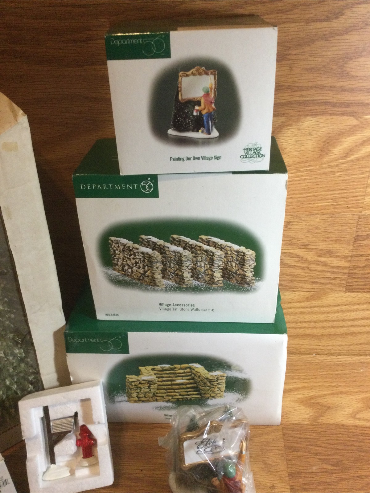 Dept 56 #56.52825/#52725 Set Of 3 Village Cedar Pines W/Boxes
