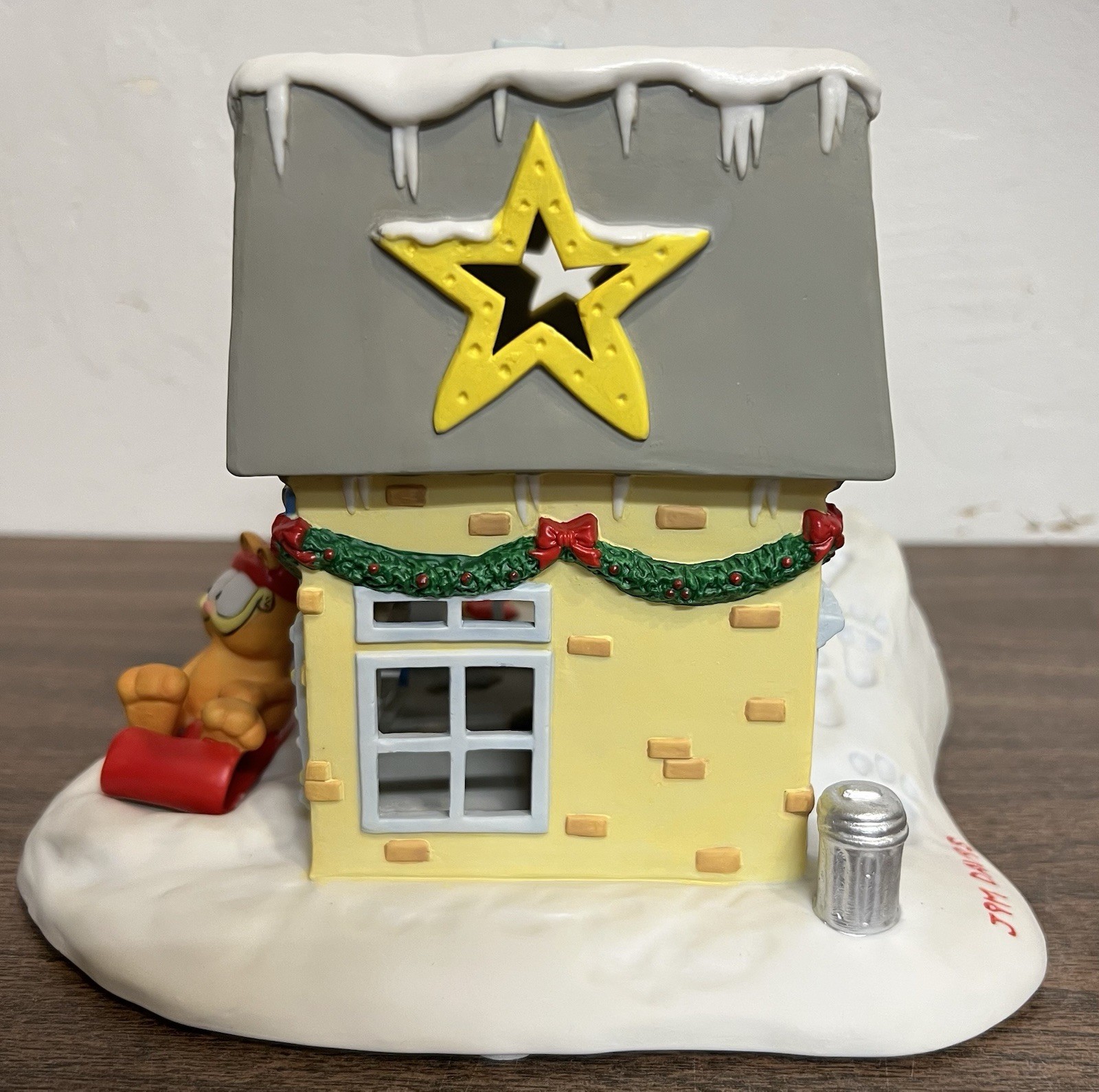 Vintage Garfield Christmas Jim Davis Village Danbury Mint THE BAKERY 1994