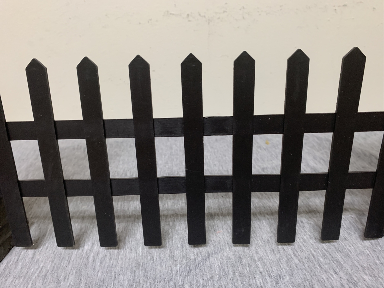 Styrofoam & Plastic Halloween Village Fence Decoration