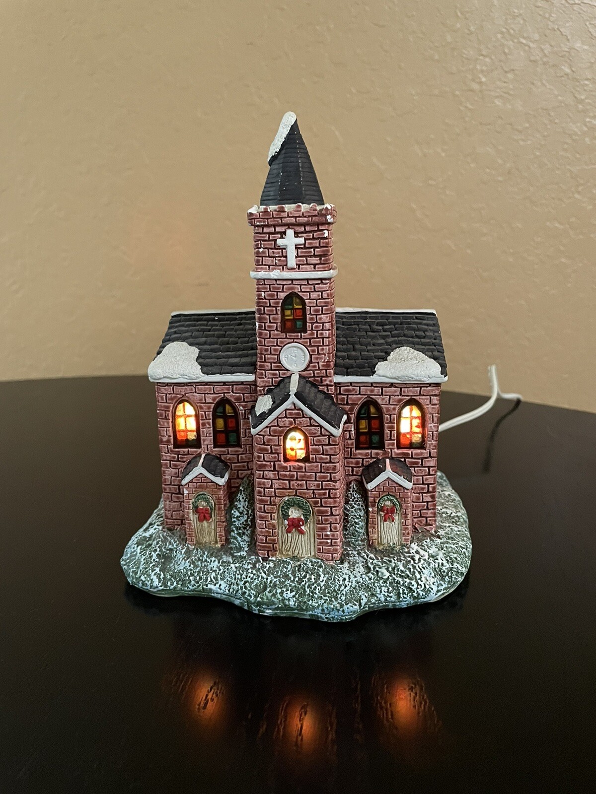 Christmas/Holiday Ceramic Light Up Church-7.5” Tall-Excellent Condition.