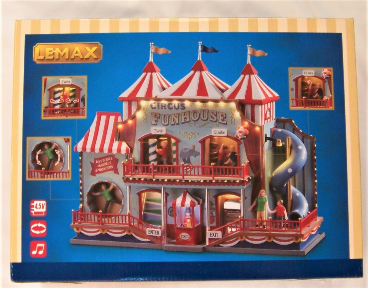 Lemax 2020 CIRCUS FUNHOUSE #05616 NRFB Carnival Ride Sights & Sounds *