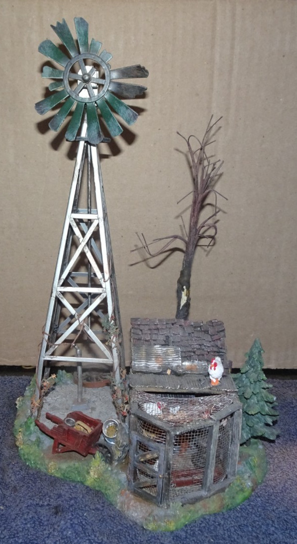 Dept 56 Snow Village – Buck’s County Windmill by The Chicken Coop (2000) #52867