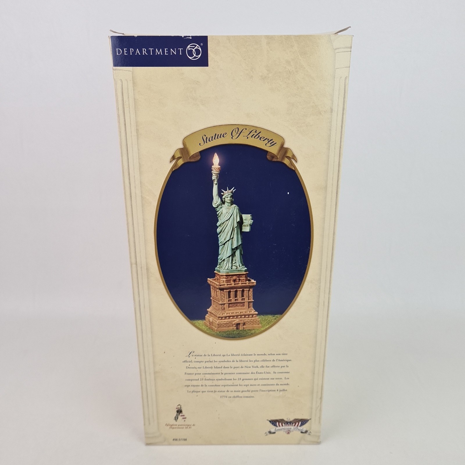 🚨 Department 56 “Statue Of Liberty” 57708 American Pride Porcelain Building
