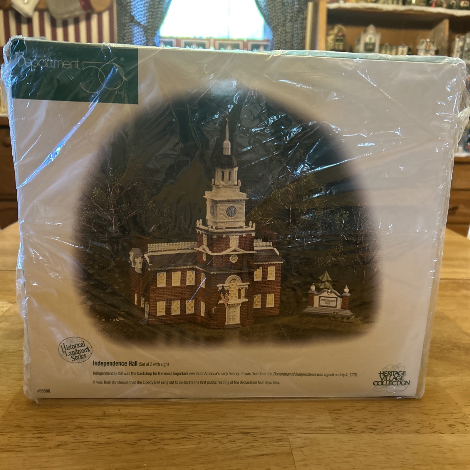 Department 56 Historical Landmark “Independence Hall” 55500 retired New. 🇺🇸