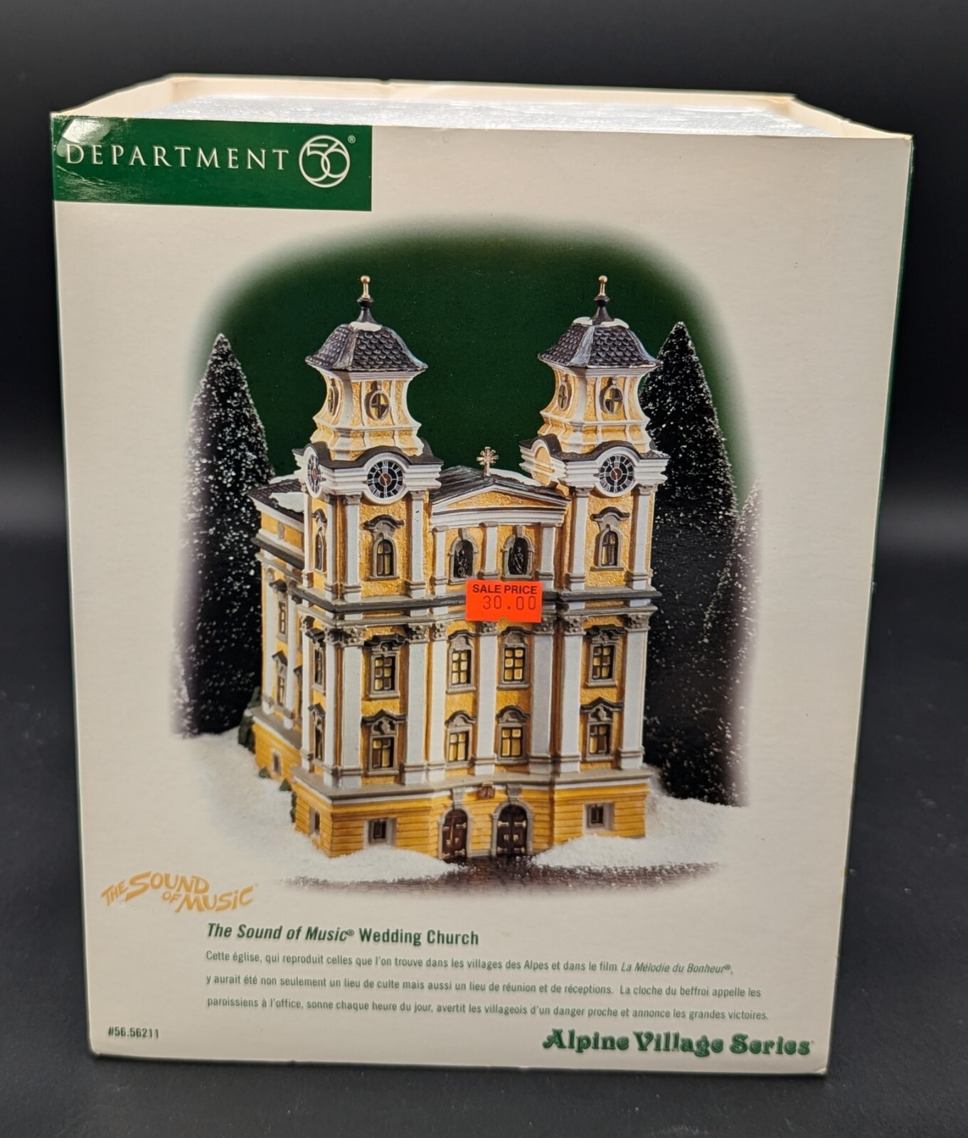 DEPARTMENT 56 SOUND OF MUSIC WEDDING CHURCH # 56.56211 ALPINE VILLAGE SERIES