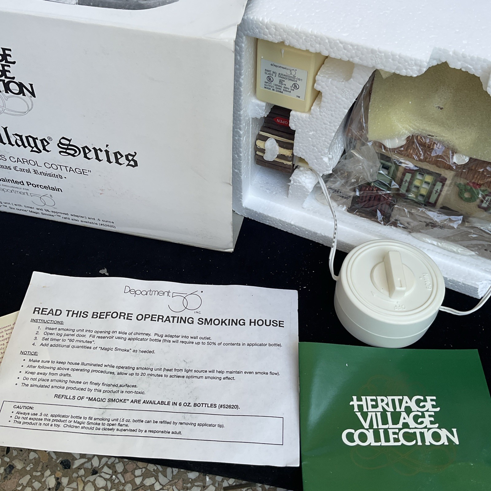 Dept 56 Dickens Village The Christmas Carol Cottage” SMOKING CHIMNEY 58339