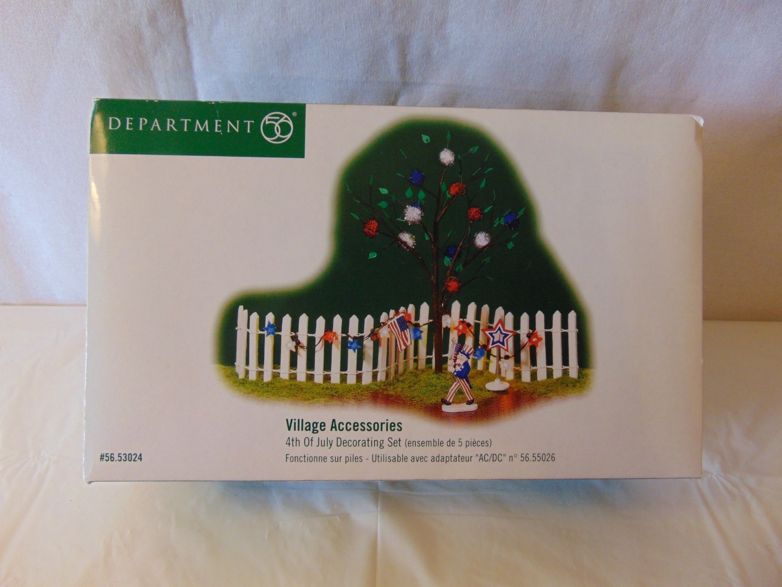 Dept. 56 Village Accessories 4th Of July Decorating Set