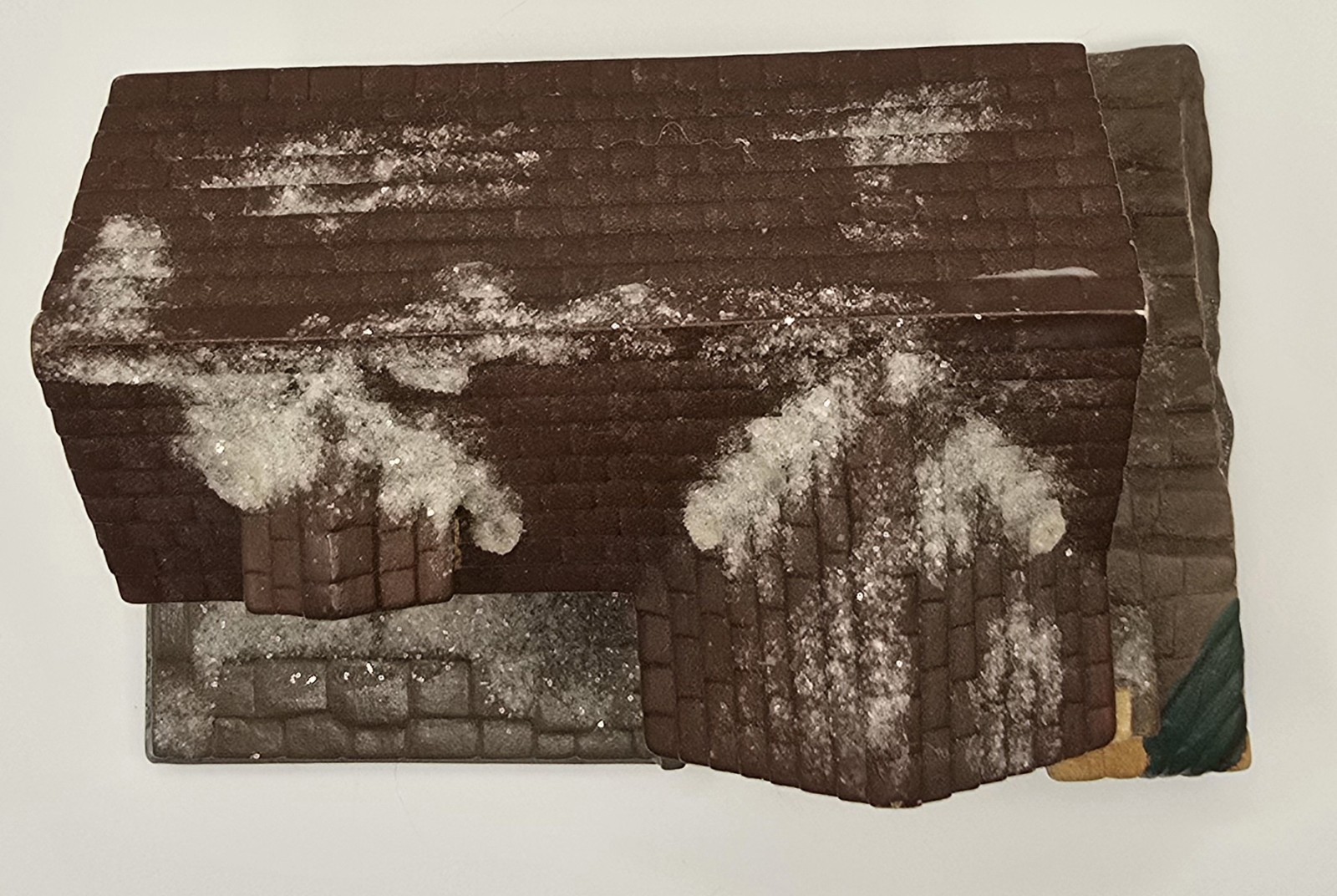 Vintage 1979 Byron Molds Ceramic Grist Mill Christmas Village House Hand Painted