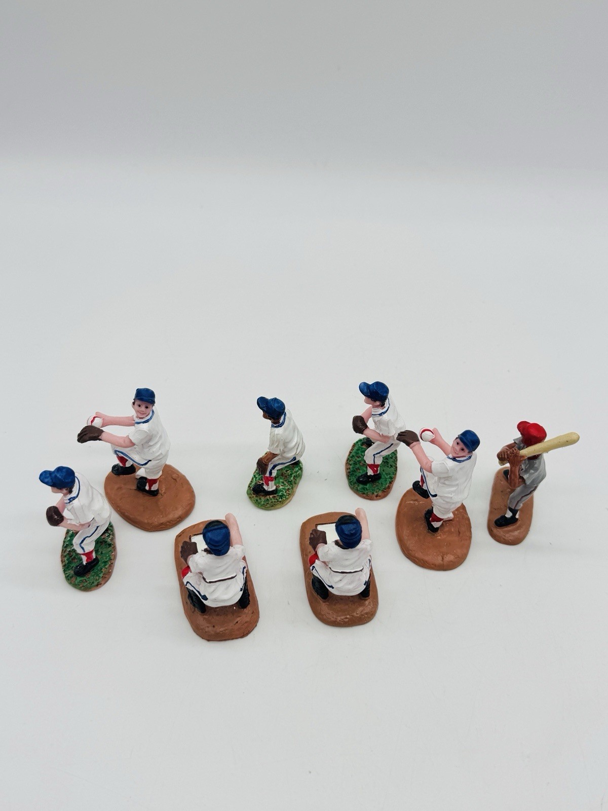 Lemax Baseball Buddies Figurine Set of 8 Figures Retired Set 82601 Americana