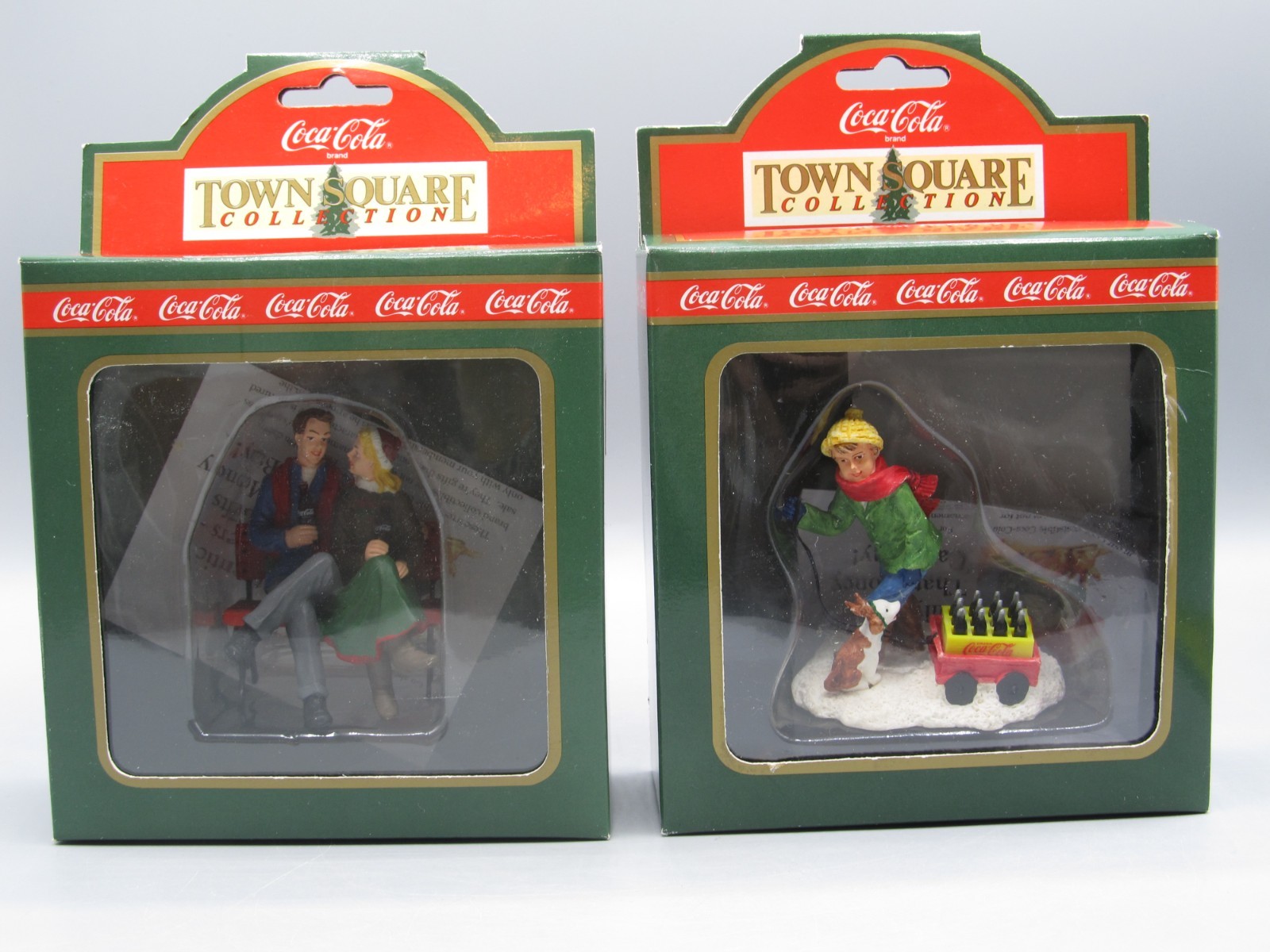 Vintage Coca-Cola Town Square Collection Special Delivery & Time Together Bench