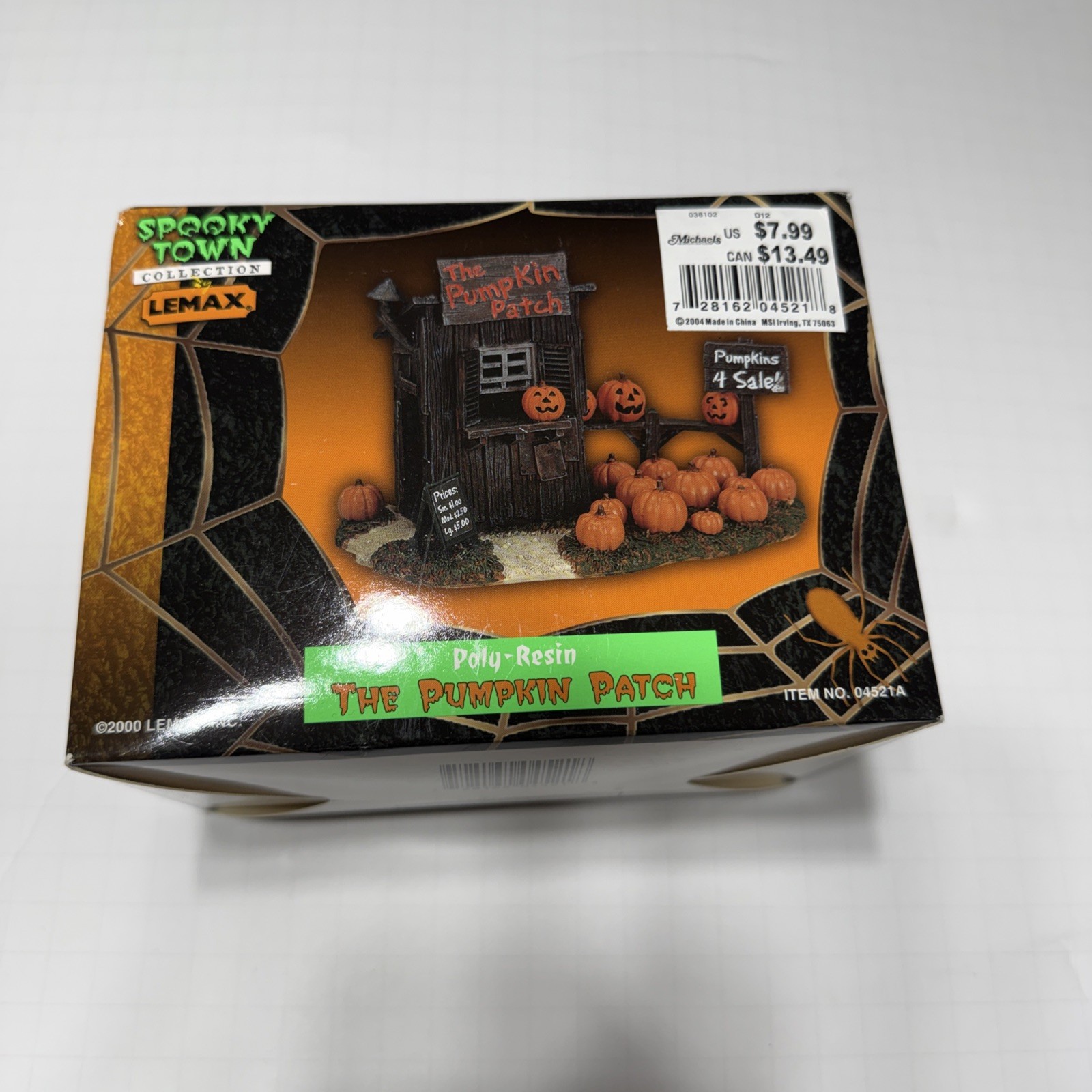 Vintage Lemax 2000 Halloween Spooky Town The Pumpkin Patch Figure Retired In Box
