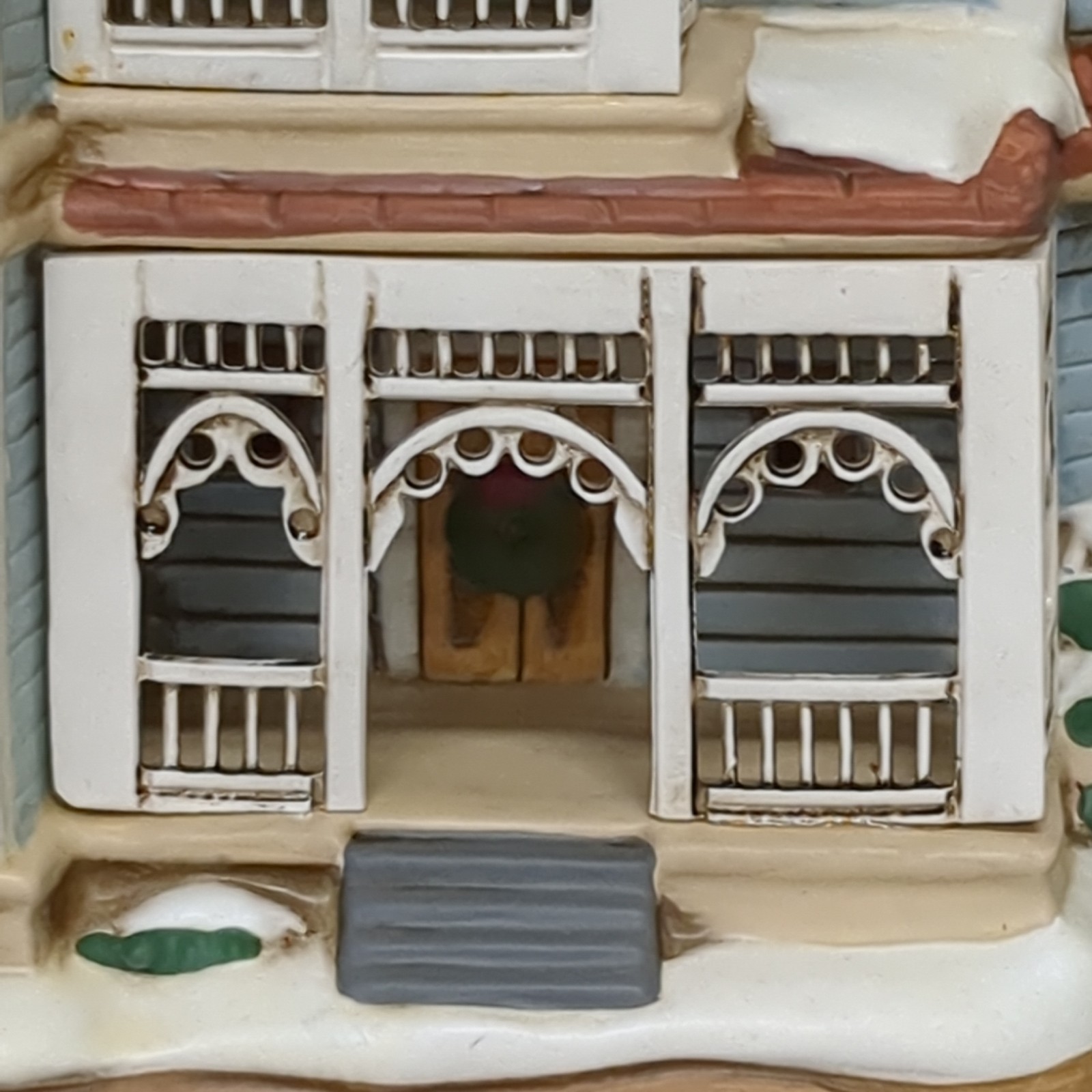 Lefton SPRINGFIELD HOUSE Colonial Christmas Village 00989 Holiday 1996