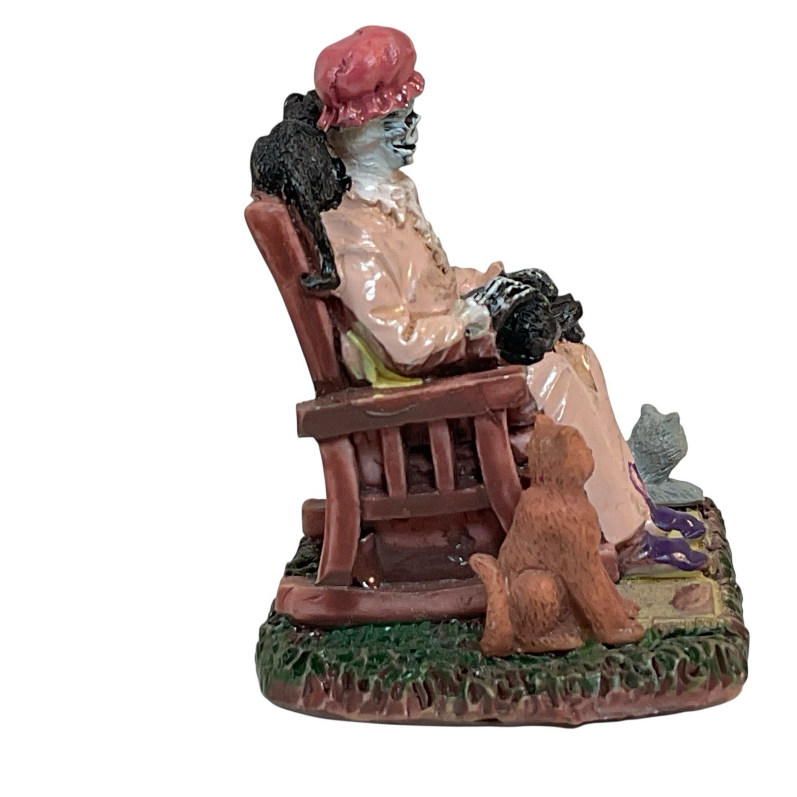 Lemax Granny Skeleton Former Cat Lady Spooky Town 62428 Feline Friends 2016