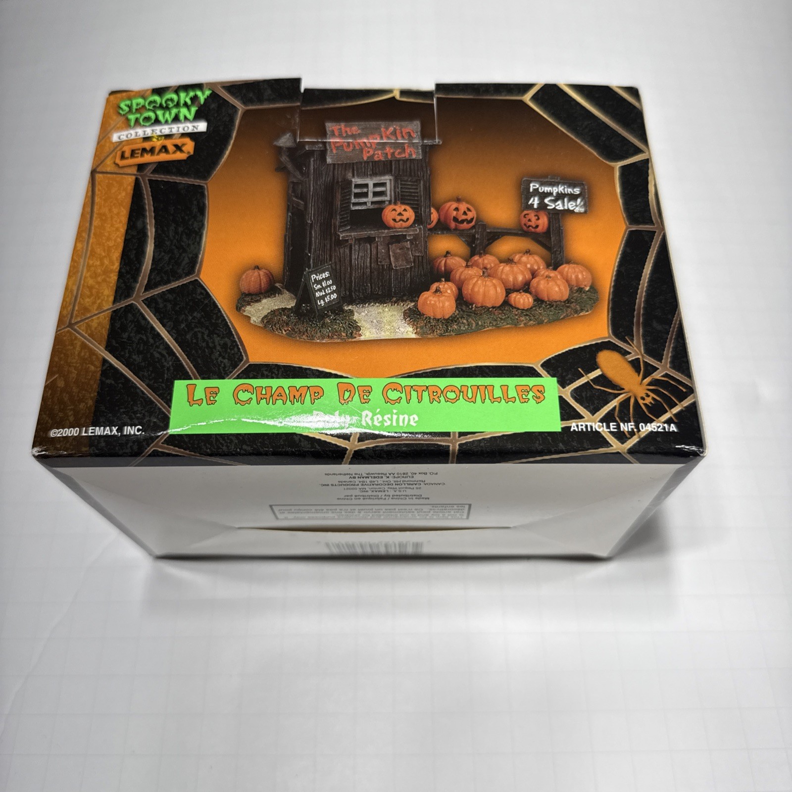 Vintage Lemax 2000 Halloween Spooky Town The Pumpkin Patch Figure Retired In Box