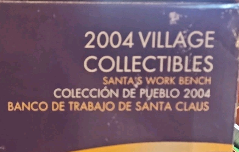 2004 Disc Holiday Time Village Collectibles “Santa’s Work Bench” Village House