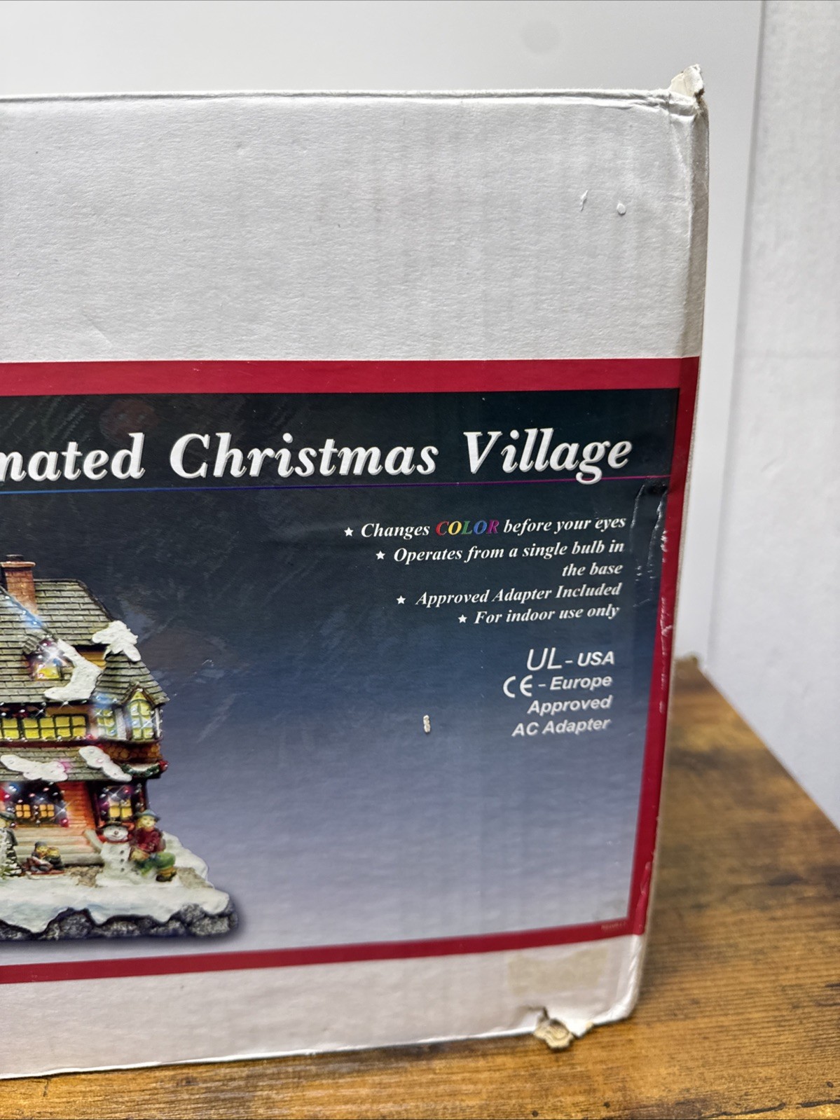 Puleo 8.5″ Animated Christmas Village Fiber Optic Color Changing Lights 0127034R